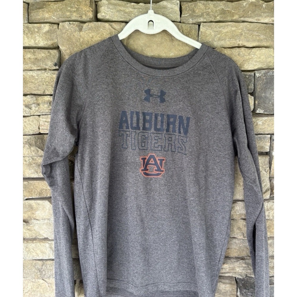 Auburn Tigers Under Armour Youth Large Long Sleeve Shirt War Eagle Grey